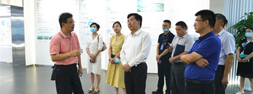 合肥市人民政府秘書長(zhǎng)羅平一行蒞臨中水三立調(diào)研指導(dǎo)